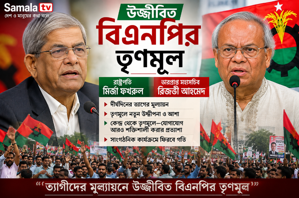 উজ্জীবিত বিএনপির তৃণমূল: মির্জা ফখরুল ও রিজভীর নতুন দায়িত্বে নেতাকর্মীদের মধ্যে আশাবাদ